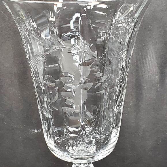 Water Goblet Rembrandt by Rock Sharpe Vtg 7.75" Floral Lot of 2 - Picture 8 of 12